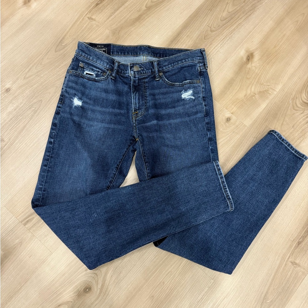 Abercrombie & Fitch Dark Blue Skinny Jeans